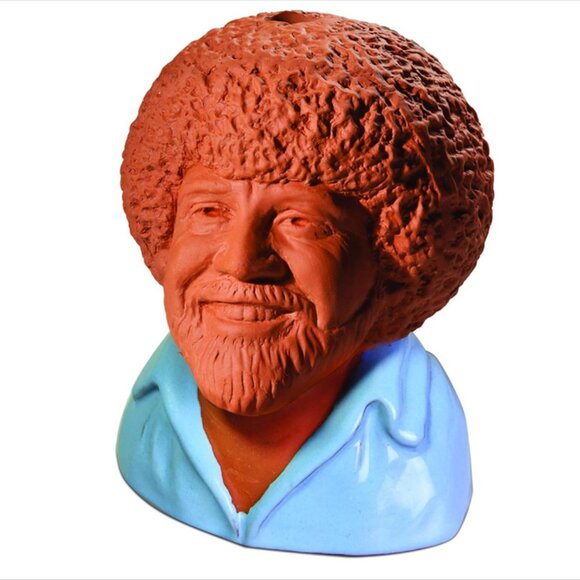 Bob Ross in Blue Shirt Chia Pet - Picture 2 of 4